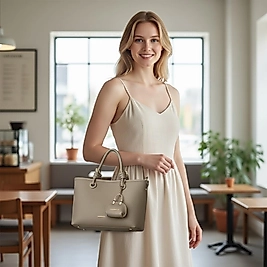 Kadın Küçük Cüzdanlı Yumuşak Deri Minimal Şık Zarif Omuz Çantası